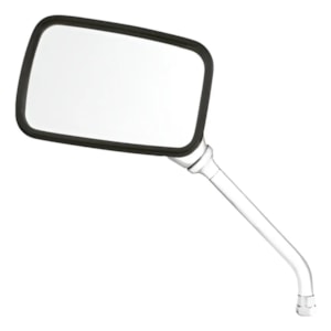 RETROVISOR CBX 200 STRADA / CBX 250 TWISTER CROMADO LENTE PLANA PRATA H/D (GVS)