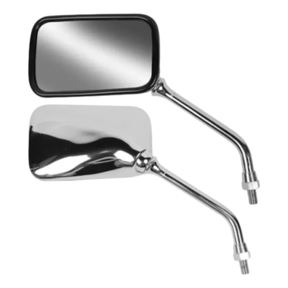 RETROVISOR CBX 200 / TWISTER / CB 300 / FALCON CROMADO LADO ESQUERDO