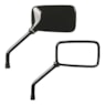 RETROVISOR CBX 200 / TWISTER / CB 300 / FALCON PRETO LADO DIREITO
