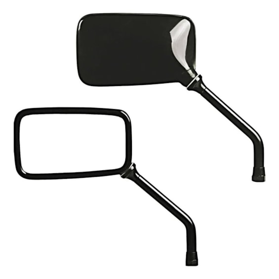 RETROVISOR CBX 200 / TWISTER / CB 300 / FALCON PRETO LADO ESQUERDO