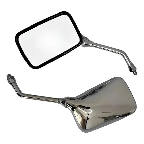 RETROVISOR CBX 200 / TWISTER CROMADO GIRO 360 ROSCA HONDA (GVS)