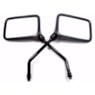 RETROVISOR CBX 200 / TWISTER PRETO GIRO 360 ROSCA HONDA (GVS)