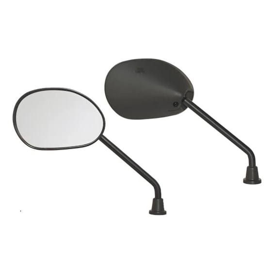 RETROVISOR DESIGN BIZ 125 2006 / 2017 / POP 100 / BROS 2009 / 2017 LENTE PLANA PRATA RETROVISOR DESIGN BIZ 125 2006 / 2017 / POP 100 / BROS 2009 / 2017 LENTE PLANA PRATA
