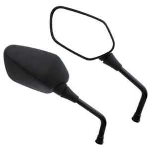 RETROVISOR DESIGN CB 300R 11-15 HASTE FIXA LENTE PLANA PRATA H/E