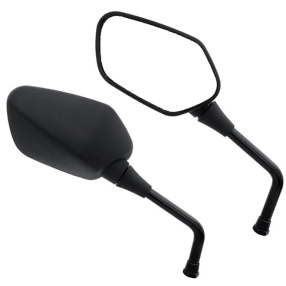 RETROVISOR DESIGN CB 300R 11-15 HASTE FIXA LENTE PLANA PRATA H/E