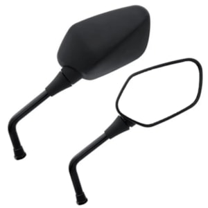 RETROVISOR DESIGN CB 300R 11-15 HASTE FIXA LENTE PLANA PRATA H/E