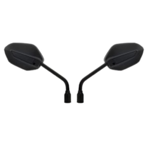 RETROVISOR DESIGN CB300F 2023 / 2025 / NXR BROS 160 2025 LENTE PLANA PRATA