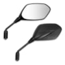 RETROVISOR DESIGN ELITE 125 2019 / 2023 LENTE CONVEXA PRATA