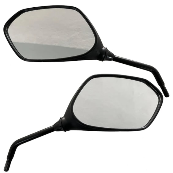 RETROVISOR DESIGN ELITE 125 2019-2023 LENTE CONVEXA PRATA (PAR)