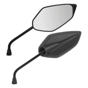RETROVISOR DESIGN FAZER 150 2016 / 2019 LENTE PLANA PRATA H/D