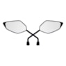 RETROVISOR DESIGN FAZER / LANDER 250 06-17 LENTE PLANA PRATA H/E