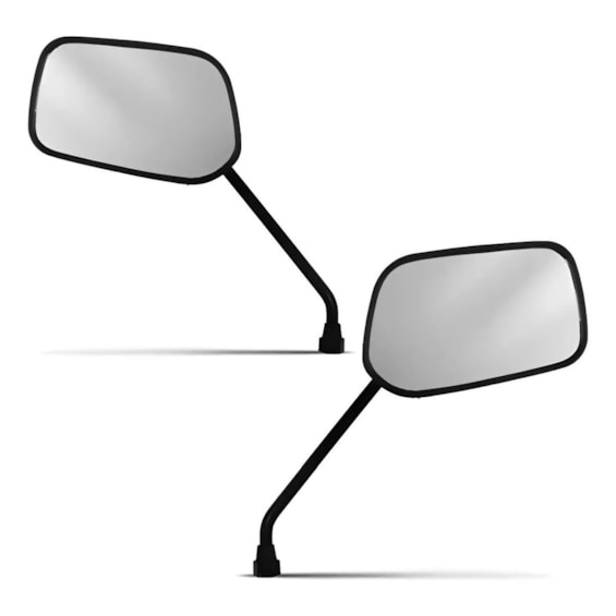 RETROVISOR DESIGN TITAN 2000 LENTE PLANA PRATA H/E