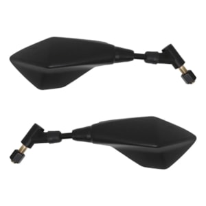 RETROVISOR DESIGN Z400 GIRO 360° LENTE PLANA PRATA (PAR)