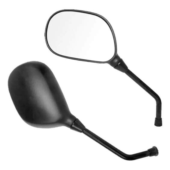 RETROVISOR FAZER 250 / LANDER 250 HASTE PRETA LENTE PRATA LADO DIR