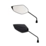 RETROVISOR FAZER 250 / LANDER 250 HASTE PRETA LENTE PRATA LADO ESQ. (3