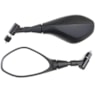 RETROVISOR GVS CB 300 GIRO 360 PRETO LENTE CONVEXA FUME PAR