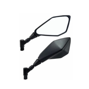 RETROVISOR KAWASAKI Z400 PRETO GIRO 360 ROSCA YAMAHA (GVS) O PAR