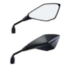 RETROVISOR KAWASAKI Z400 VERSAO COMBATE LENTE PLANA PRATA (GVS)