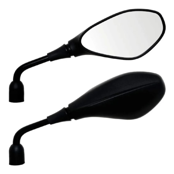 RETROVISOR MINI BMW GS 650 PRETO DIREITO ROSCA HONDA (GVS)