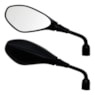 RETROVISOR MINI BMW GS 650 PRETO ESQUERDO (GVS) LENTE PLANA