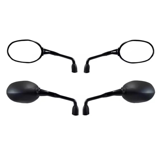 RETROVISOR TRIUMPH TIGER 800 PRETO HASTE MEDIA ROSCA HONDA (GVS) O PAR