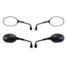 RETROVISOR TRIUMPH TIGER 800 PRETO HASTE MEDIA ROSCA HONDA (GVS) O PAR