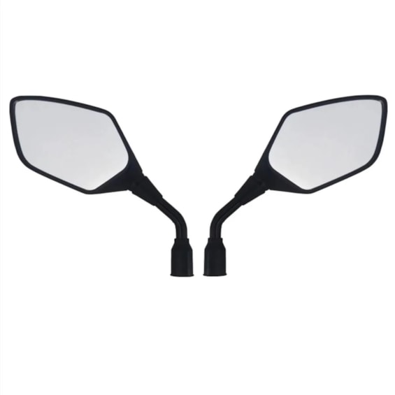 RETROVISOR XRE 300 2019-22 ( GVS ) ROSCA M8 INVERSA PRATA PAR