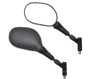 Retrovisor XT 660R Preto Lado Esquerdo (GVS) Giro 360 Lente Convexa M10 - 4177