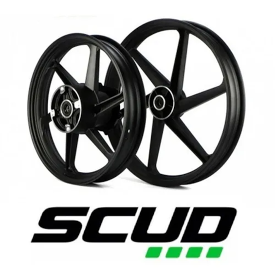 Roda Liga Leve BROS 150/160 ESD 6P Preto Freio a Disco (SCUD) 10370051