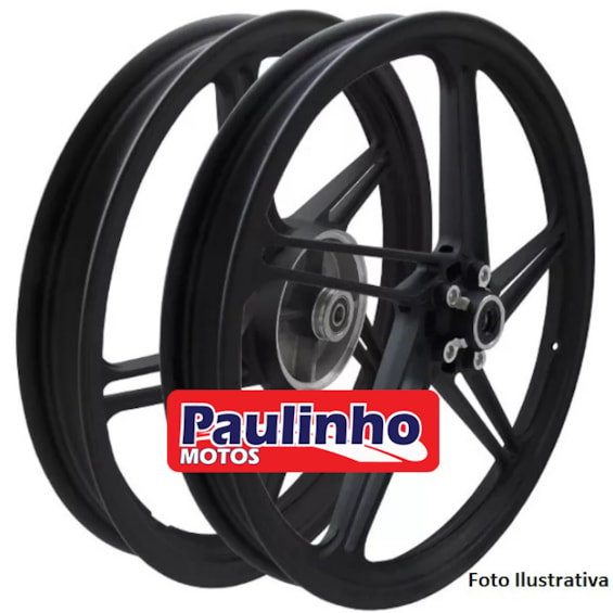 Roda Liga Leve SCUD Titan 150 / 160 14-15 ESD (disco) Grafite 5 Pontas PAR 012326