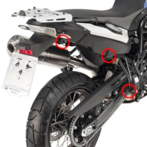 Suporte Bau Lateral BMW F800 GS 2014 Givi Engate Rapido PLR5103 Monokey