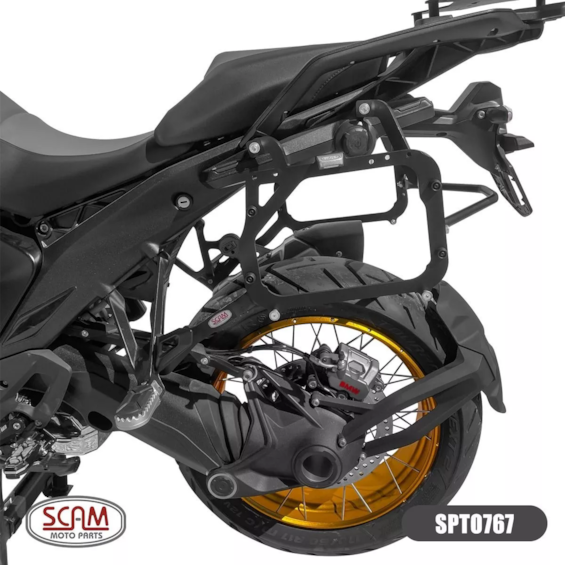 SUPORTE BAU LATERAL SCAM BMW R 1300GS 2024 - PRETO