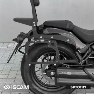 SUPORTE BAU LATERAL SCAM CFMOTO 450 CL C 2026 PRETO