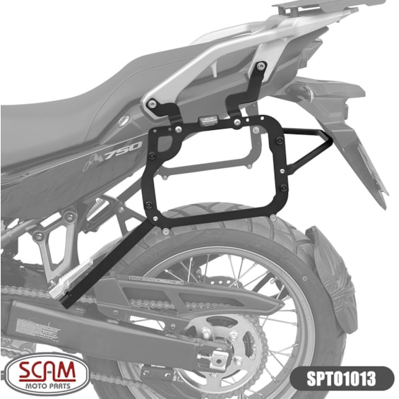 SUPORTE BAU LATERAL SCAM HONDA XL TRANSALP 750 2026