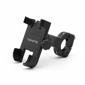SUPORTE CELULAR  P/ GUIDÃO ALUMINIO - PRETO (TOMATE) MOTO-BICICLETA - MTG035