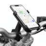 SUPORTE CELULAR  P/ GUIDÃO ALUMINIO - PRETO (TOMATE) MOTO-BICICLETA - MTG035