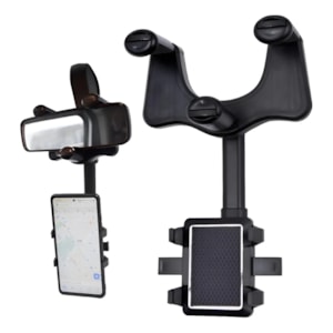 SUPORTE CELULAR SMARTPHONE CARRO BASE RETROVISOR TOMATE MTG-216