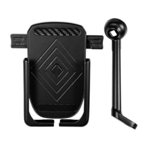 SUPORTE CELULAR SMARTPHONE MOTOCOM MT500-2 RETROVISOR PRETO