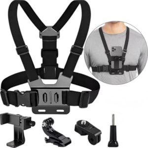 SUPORTE PEITORAL BASE FIXAÇÃO CELULAR / GOPRO (IT BLUE) LE-3631