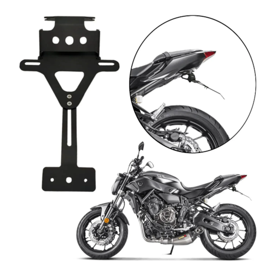 SUPORTE PLACA BRAZ ARTICULADO YAMAHA MT07