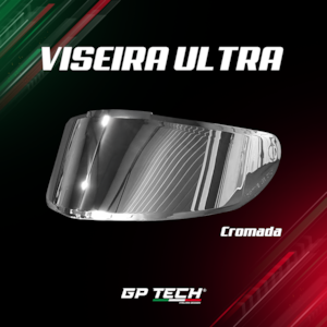 Viseira GP TECH ULTRA (original) CROMADA